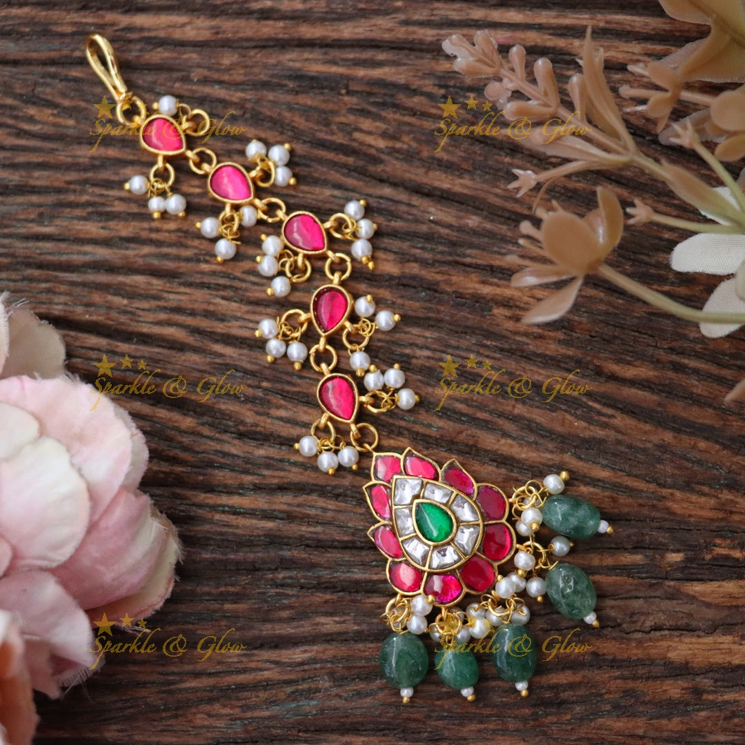 Exquisite Jadau Maangtikka for Weddings & Festivities