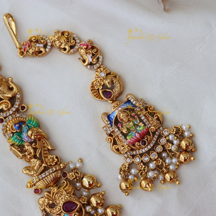 Lavish Lakshmi Temple Bridal Jewellery Set