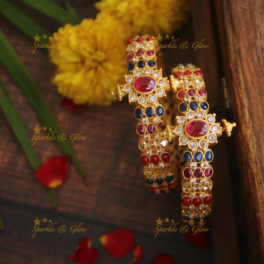 Premium matte kemp bangles bangles - Sparkle and Glow