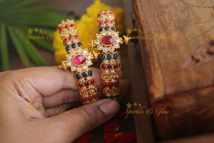 Premium matte kemp bangles bangles - Sparkle and Glow