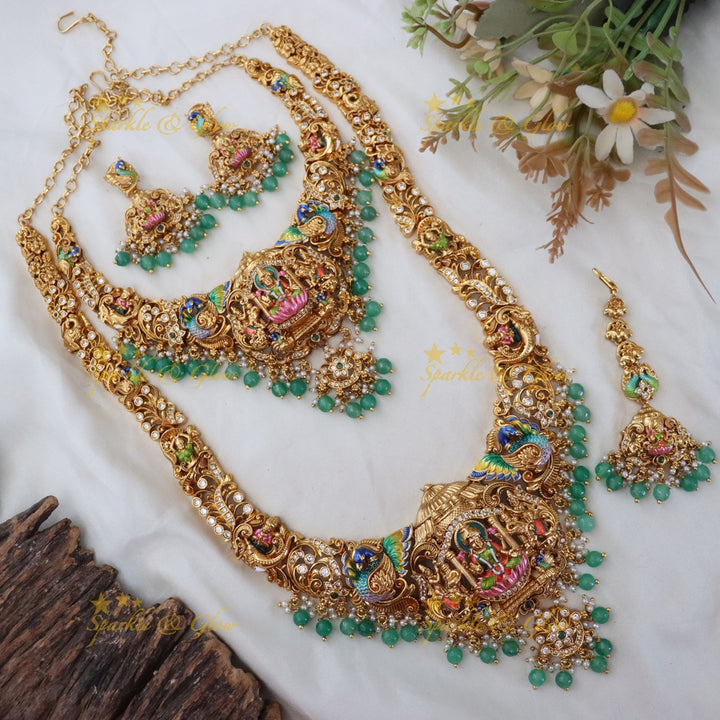 Exquisite Temple Bridal Necklace Set for Your Wedding