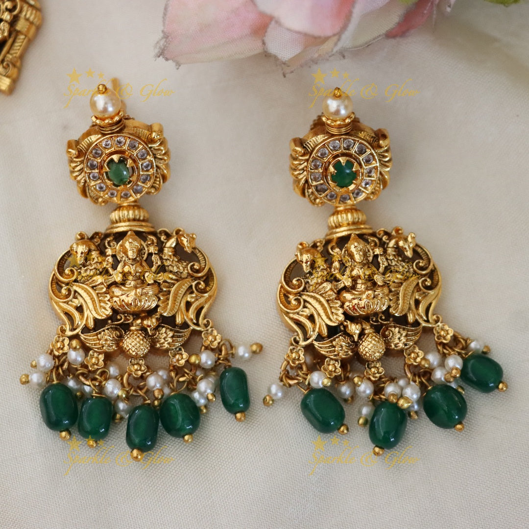 Exquisite Bridal Temple Necklace Set - Perfect for Weddings