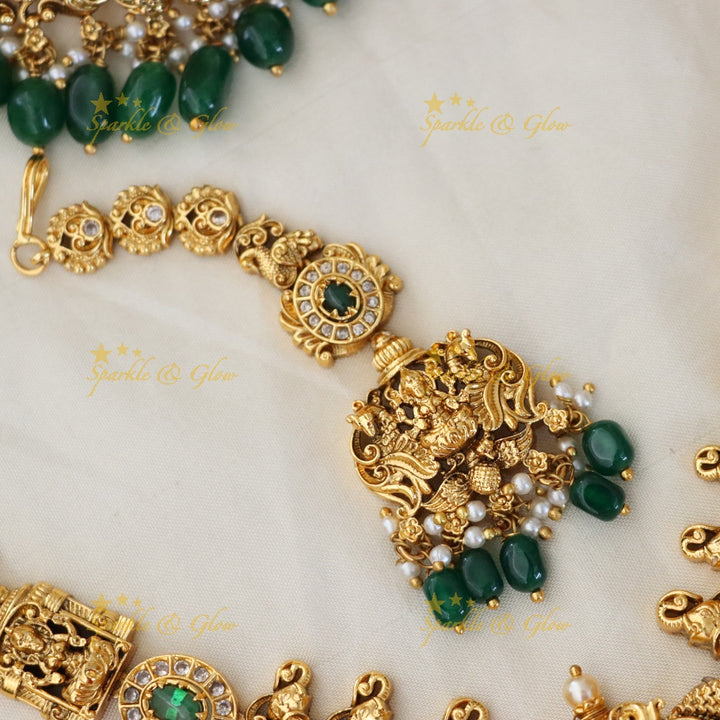 Exquisite Bridal Temple Necklace Set - Perfect for Weddings