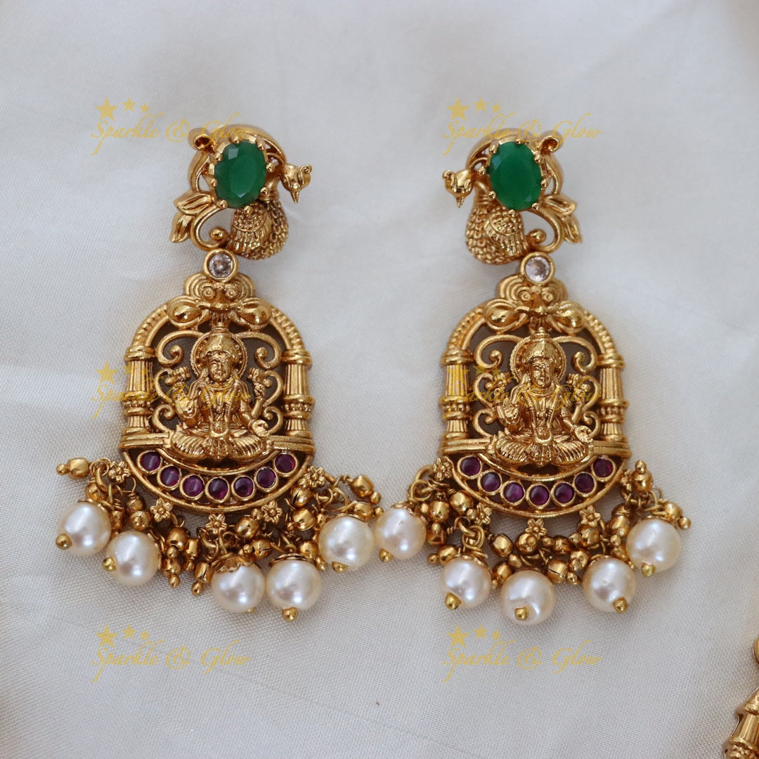 Majestic Temple Necklace with Lord Venkateshwara