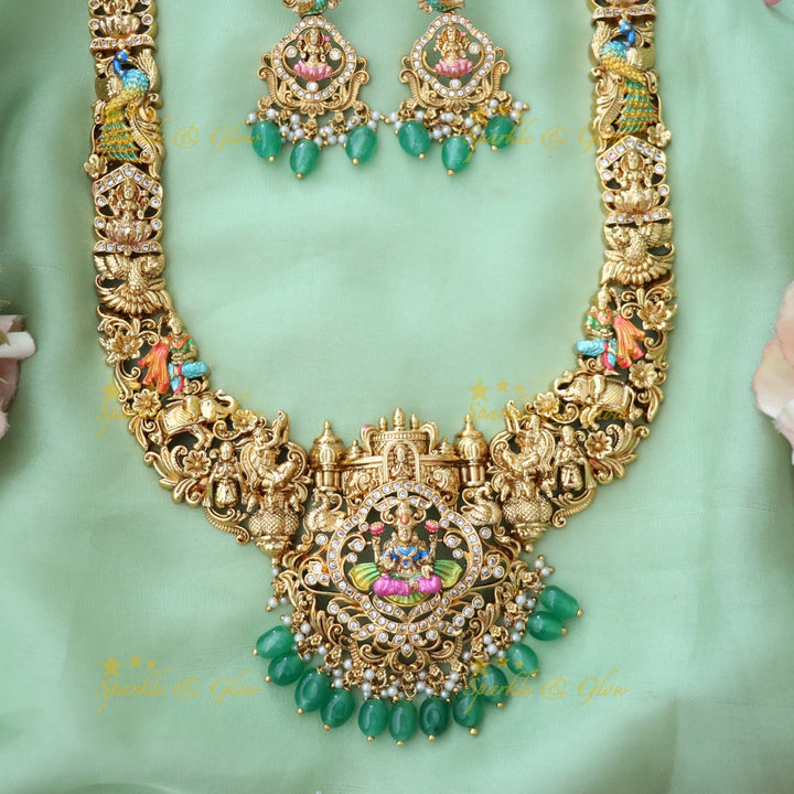 Exquisite Lakshmi Temple Necklace Set for Grand Occasions