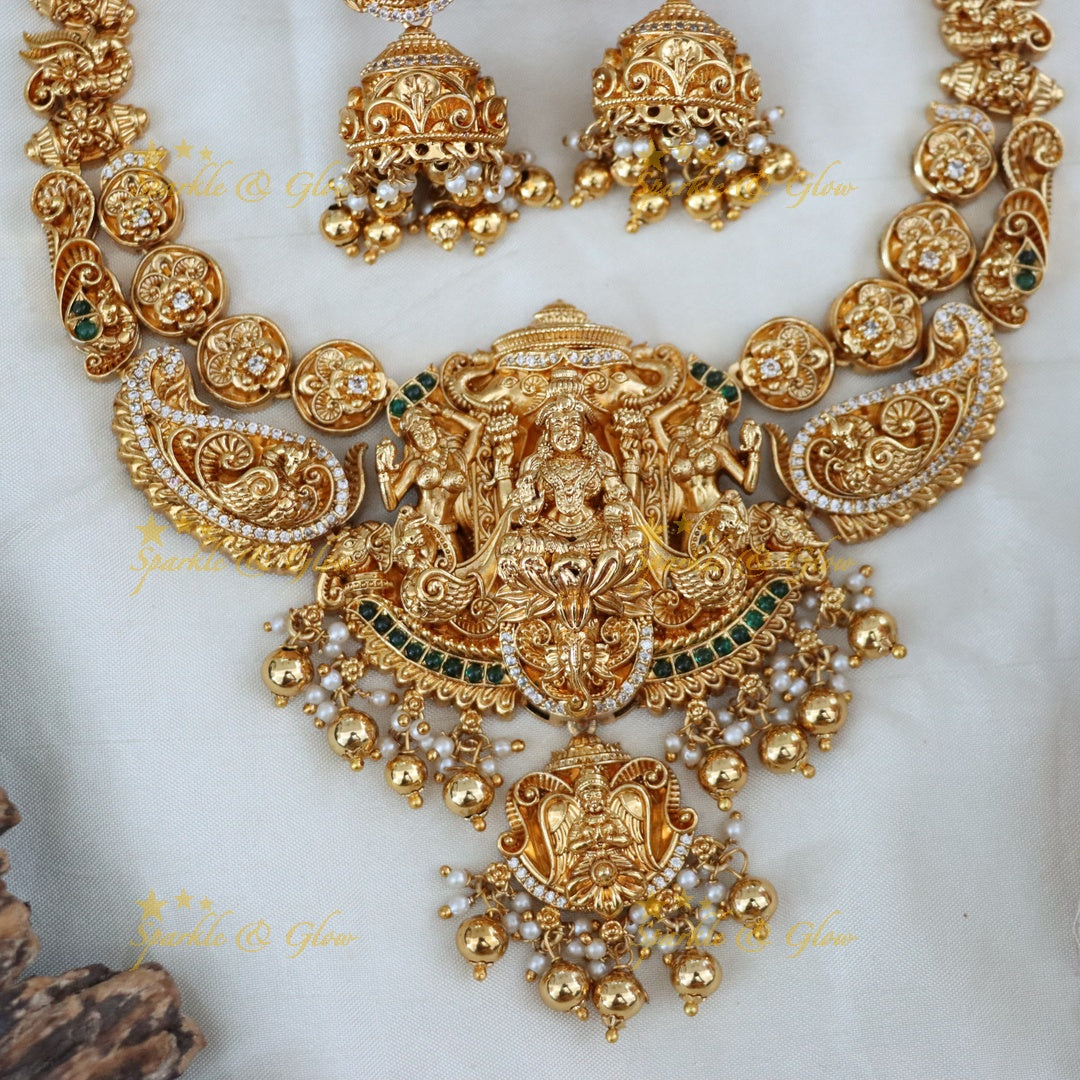 Premium Temple Necklace Set for Festive Occasions