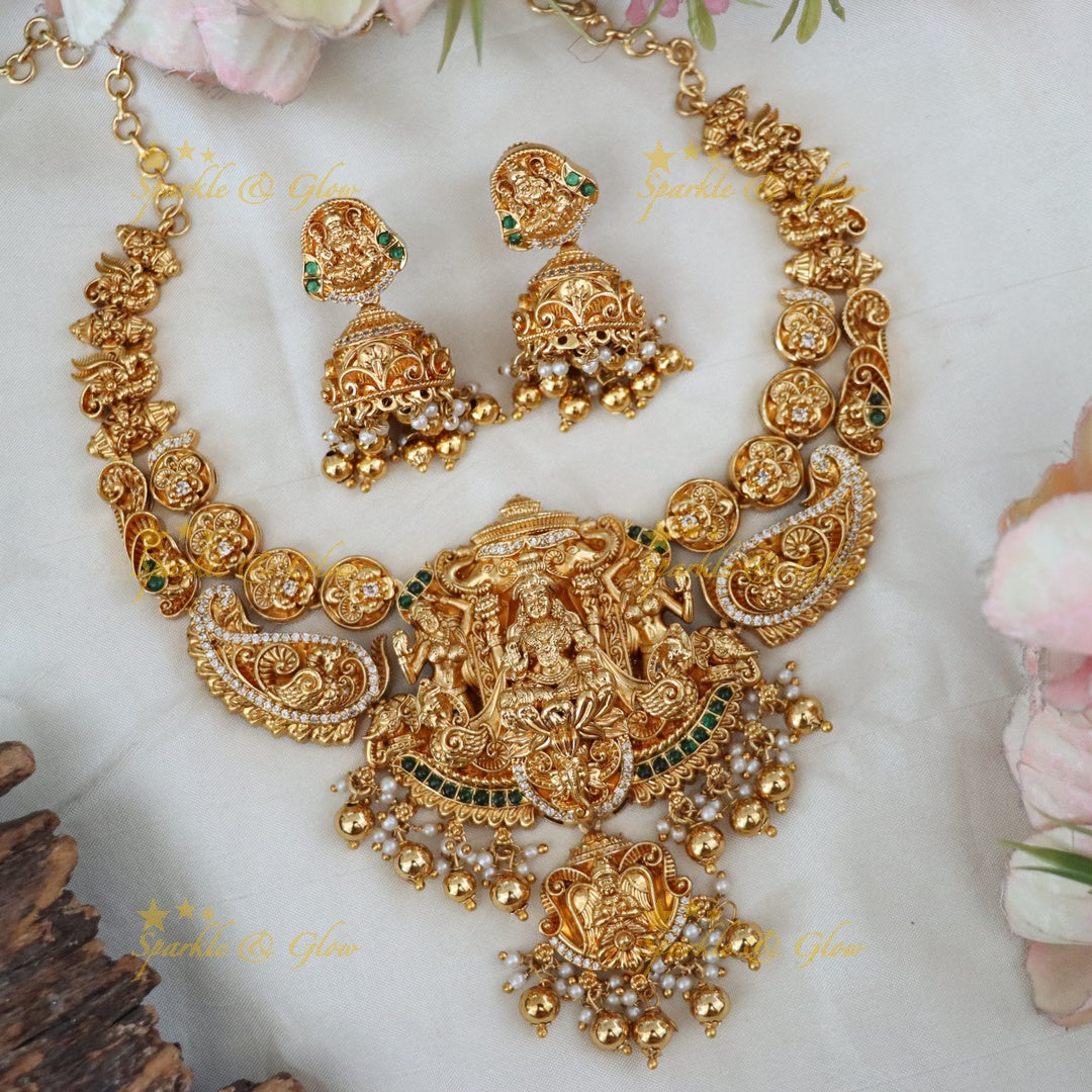 Premium Temple Necklace Set for Festive Occasions