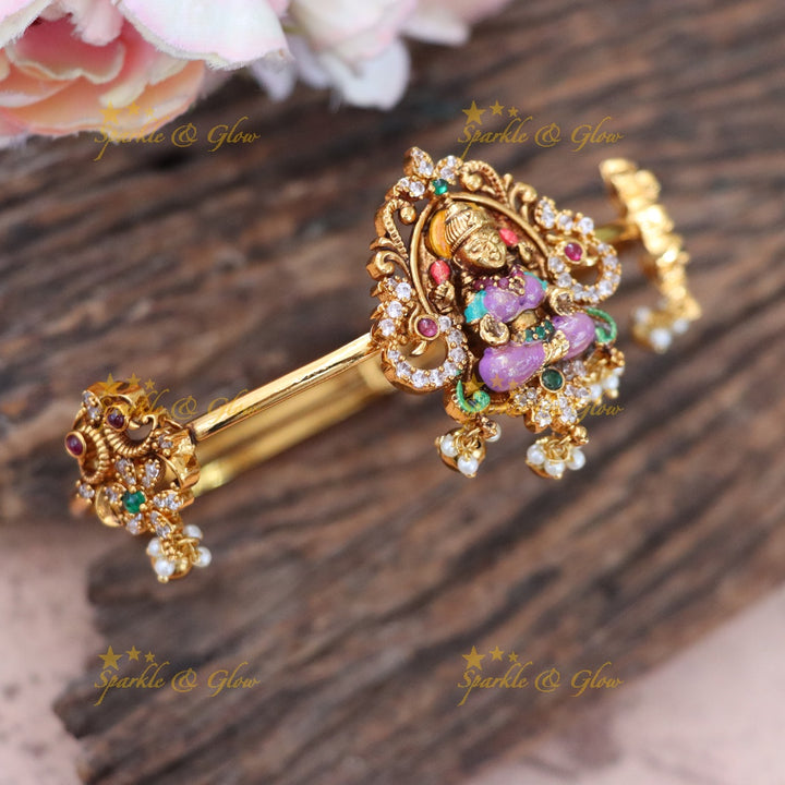 Exquisite Jadau Vanki Bracelet - Temple Jewellery