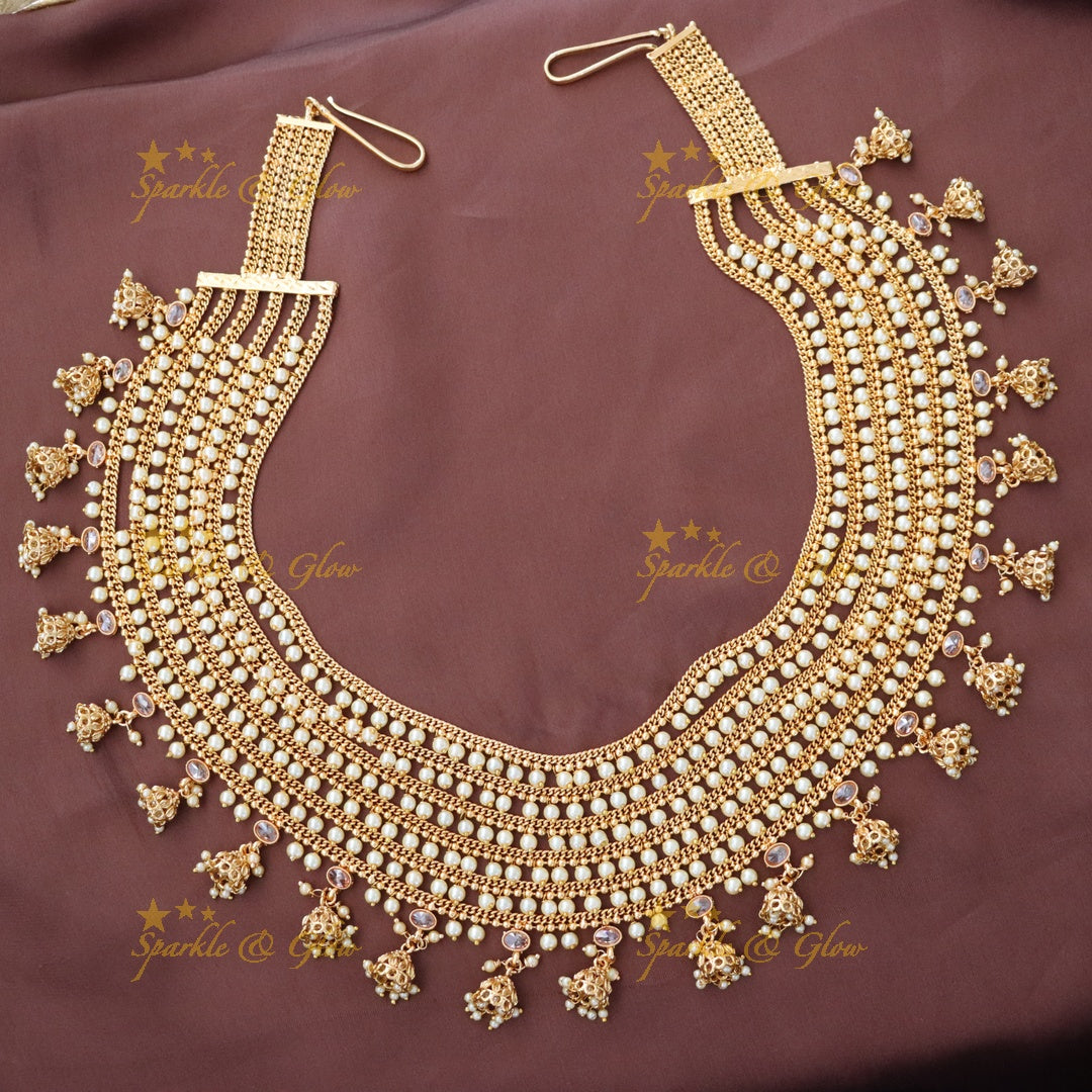 Gold-Plated Bridal Hip Chain for Weddings | Sparkle & Glow