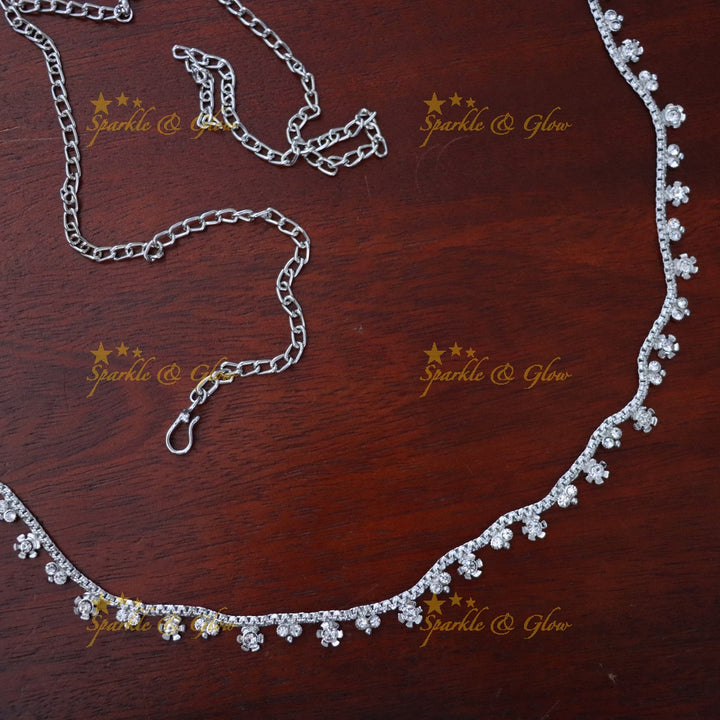 Exquisite Silver Hip Chain for Weddings & Festive Wear