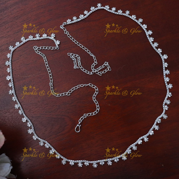 Exquisite Silver Hip Chain for Weddings & Festive Wear