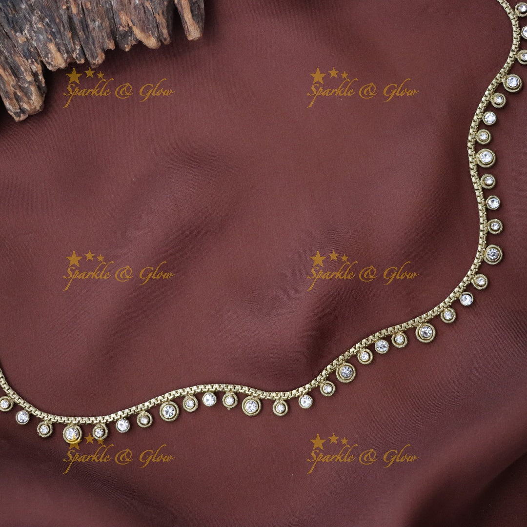 Elegant Silver Hip Belt for Weddings & Festive Wear