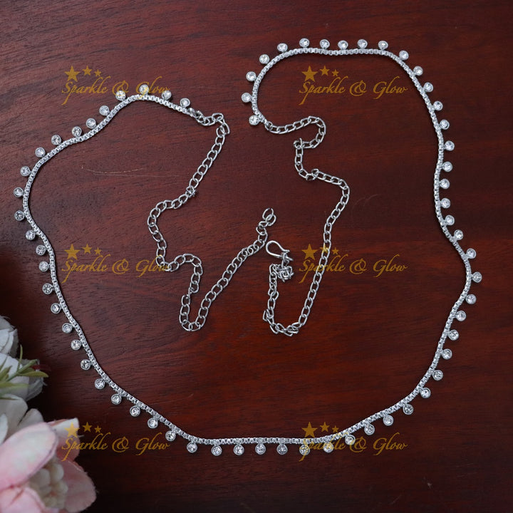 Stunning Silver Hip Chain for Festive Occasions