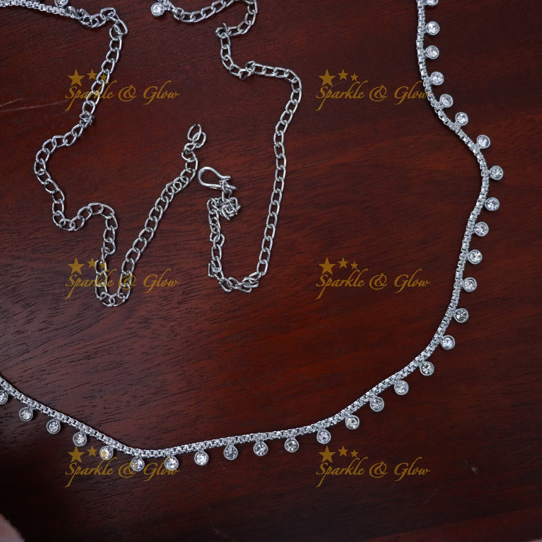 Stunning Silver Hip Chain for Festive Occasions