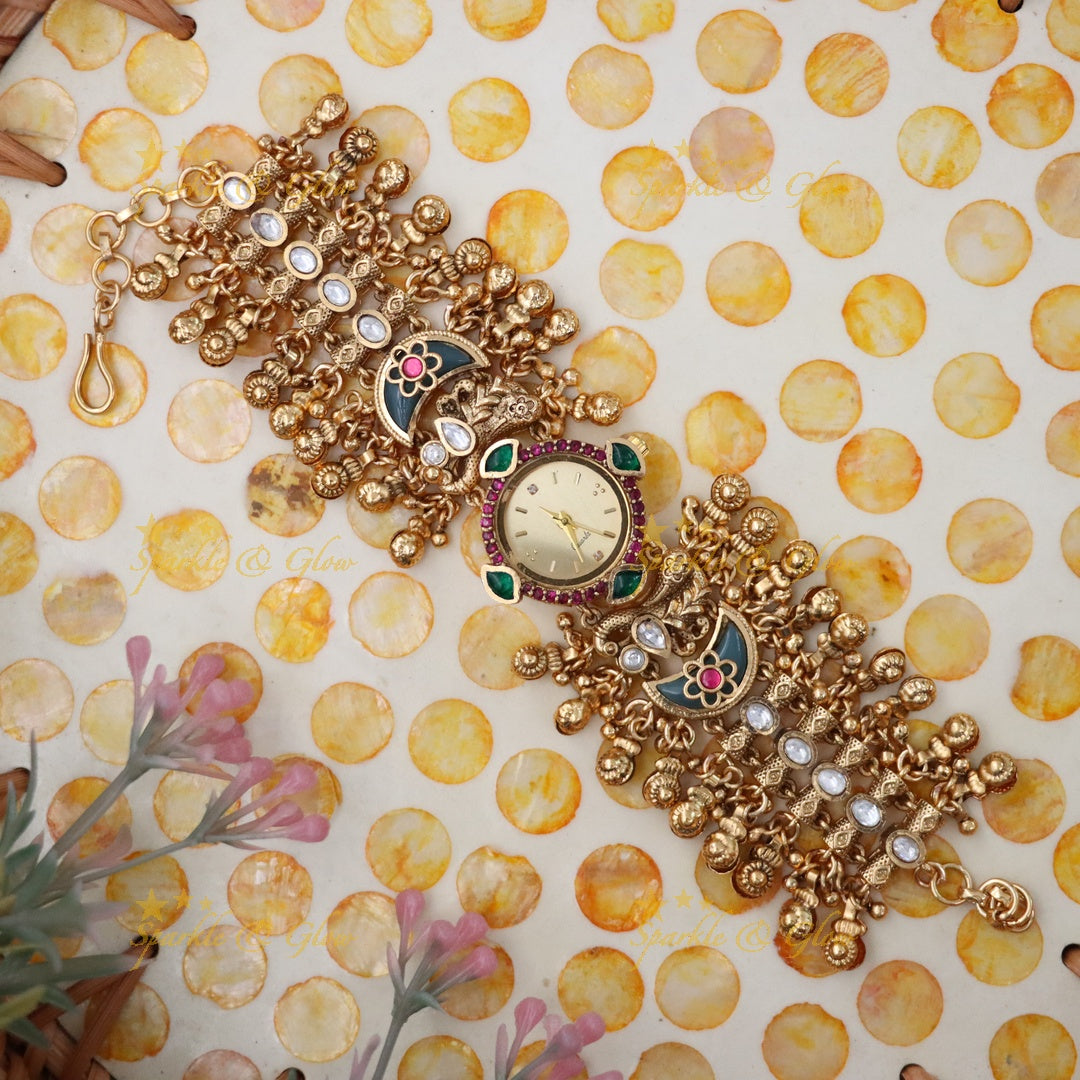 Heritage Gold Watch Bracelet for Celebrations