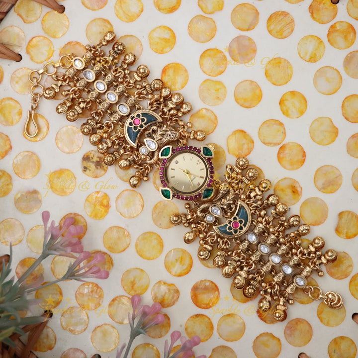 Heritage Gold Watch Bracelet for Celebrations