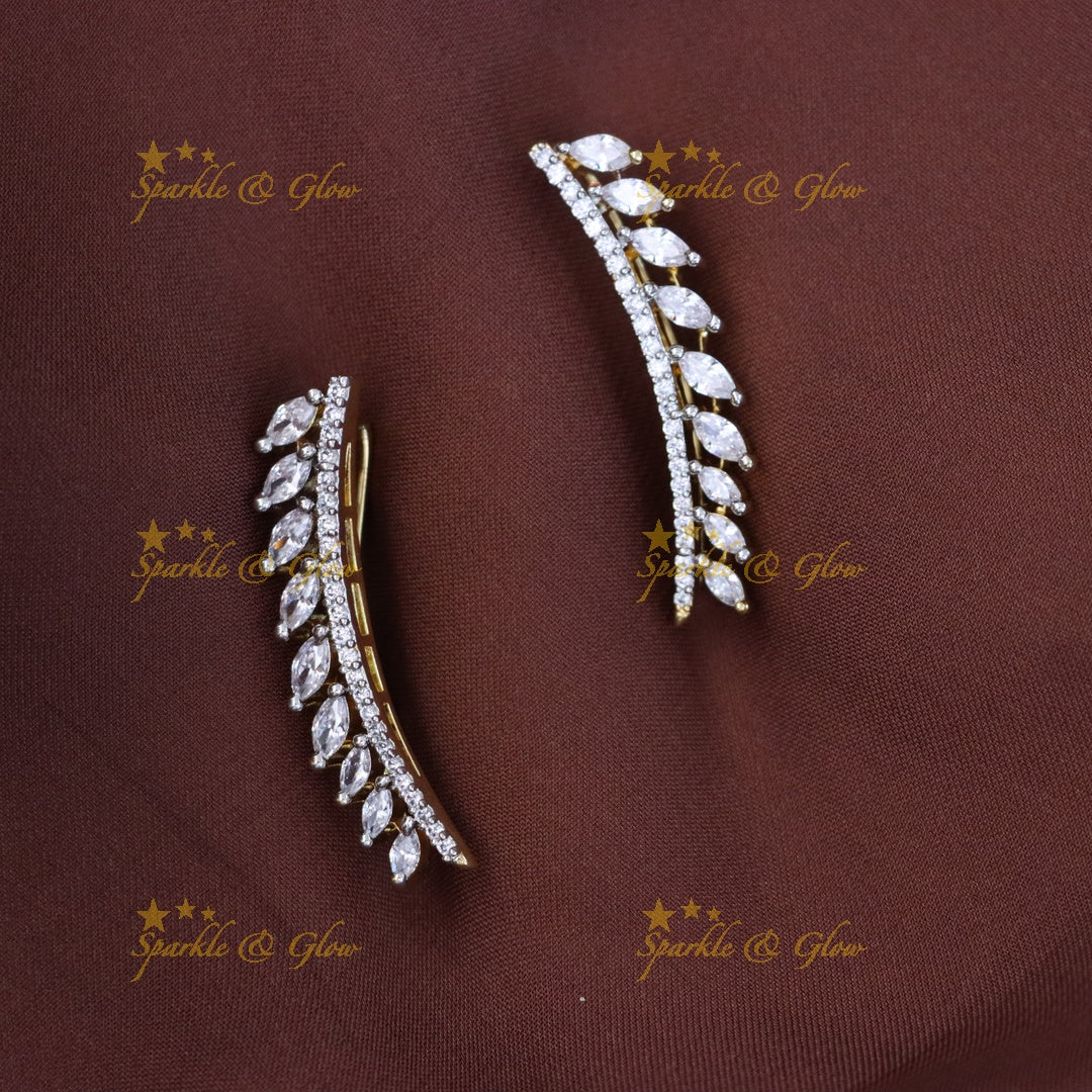 Elegant Gold Earcuffs for Weddings & Festive Occasions