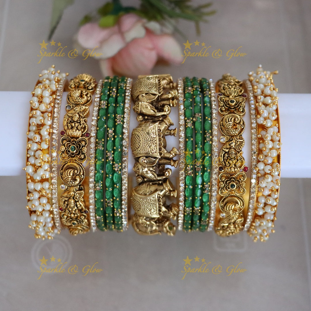 Exquisite Lakshmi Bangle Set - Perfect for Every Occasion
