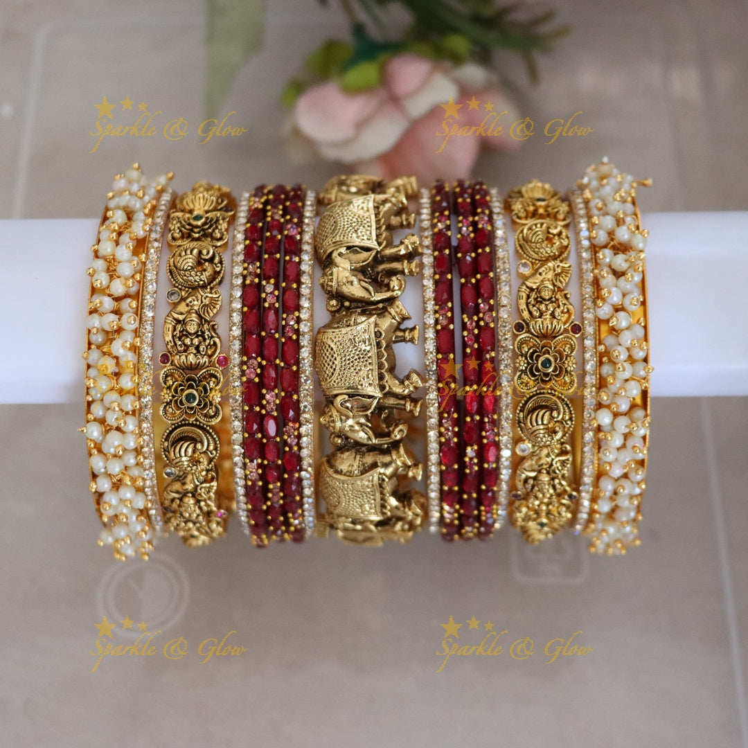 Exquisite Lakshmi Bangle Set - Perfect for Every Occasion