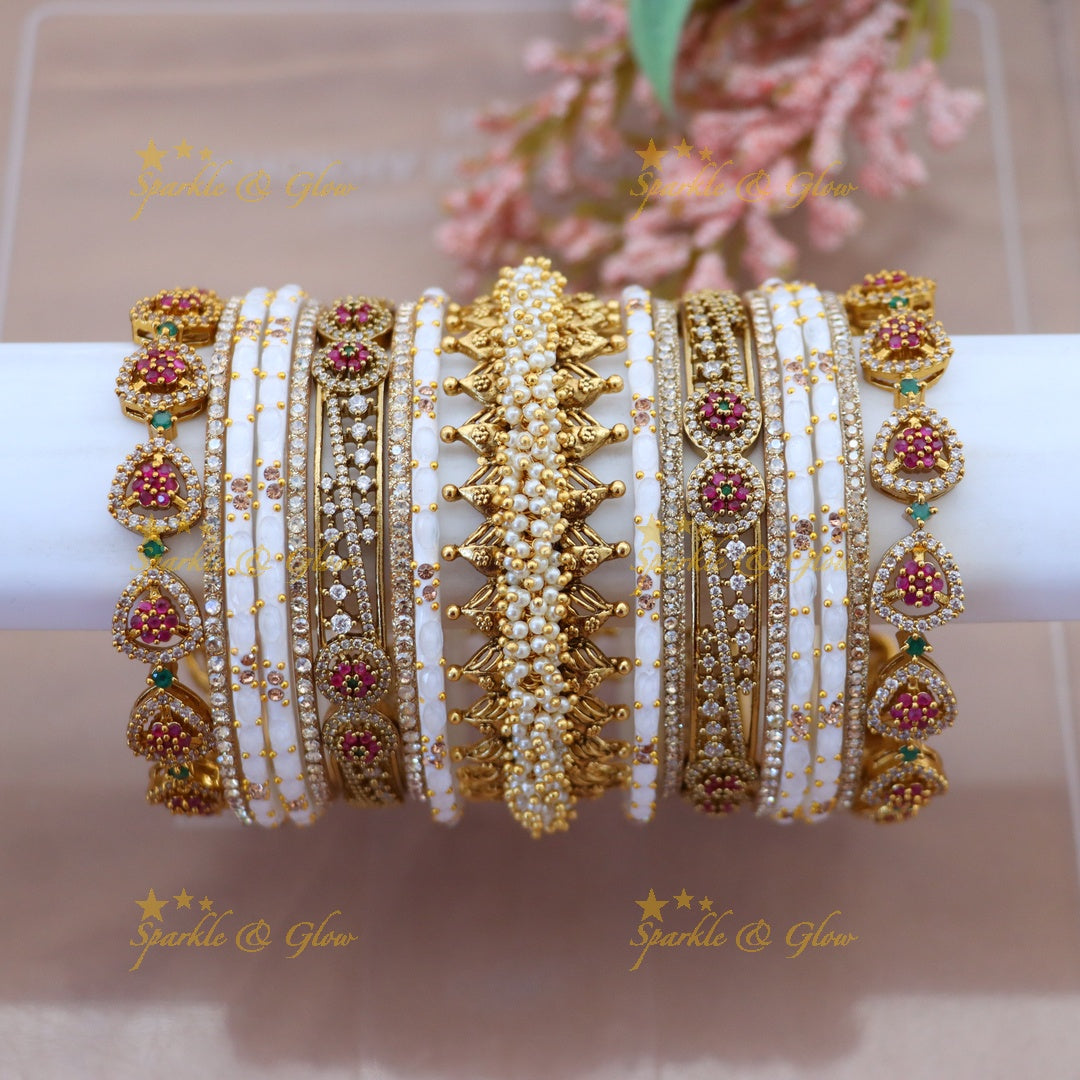 Exquisite  Bangles Set for Graceful Celebrations