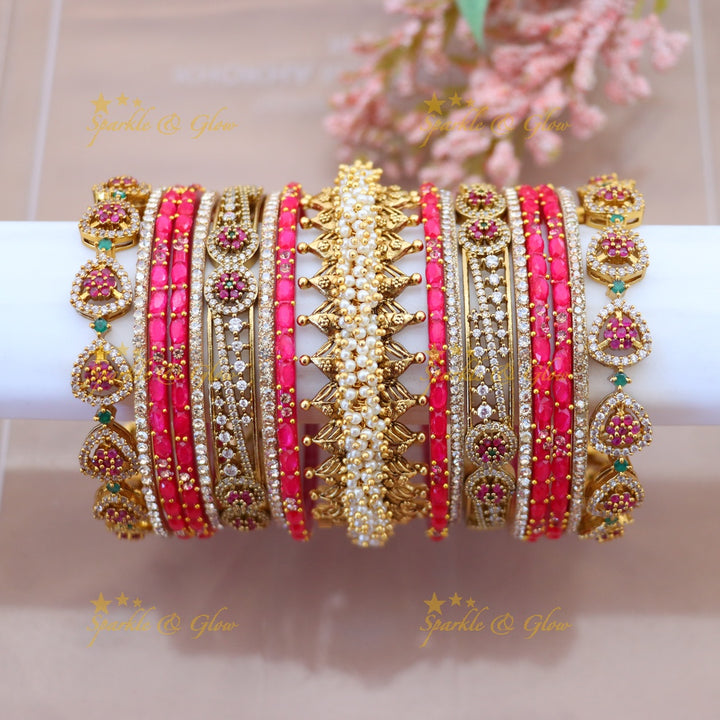Exquisite  Bangles Set for Graceful Celebrations
