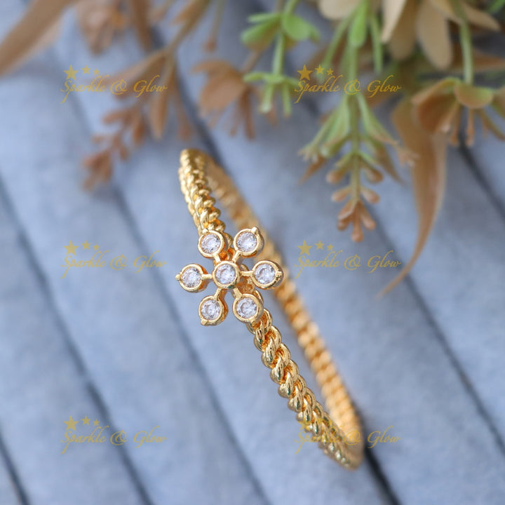 Elegant Gold-Plated Bangle for Weddings & Festivities