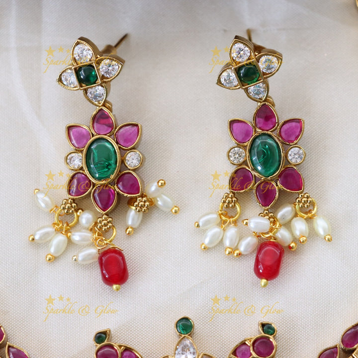 Exquisite Gold Imitation Necklace Set for Festive Glam
