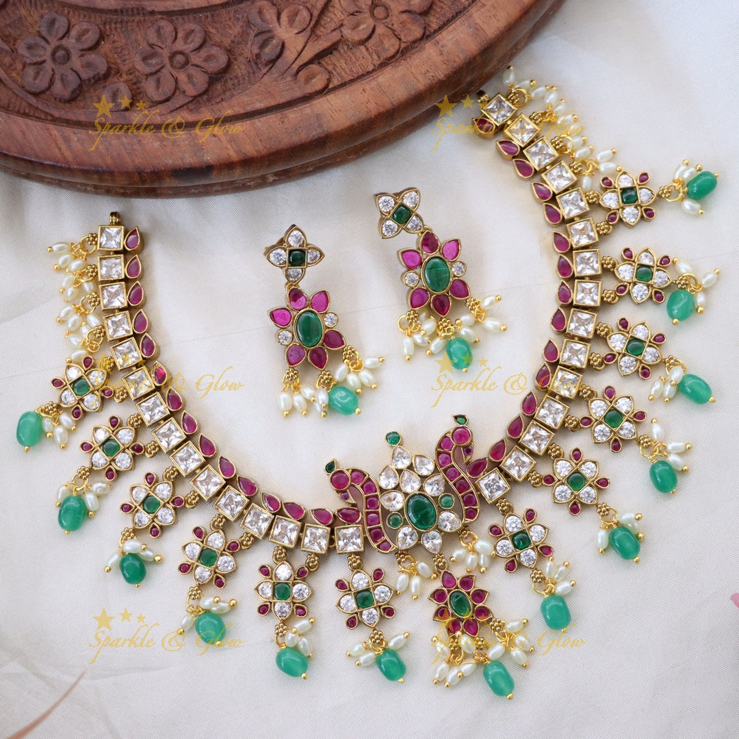 Exquisite Gold Imitation Necklace Set for Festive Glam