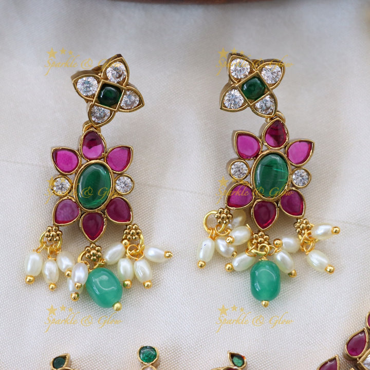 Exquisite Gold Imitation Necklace Set for Festive Glam