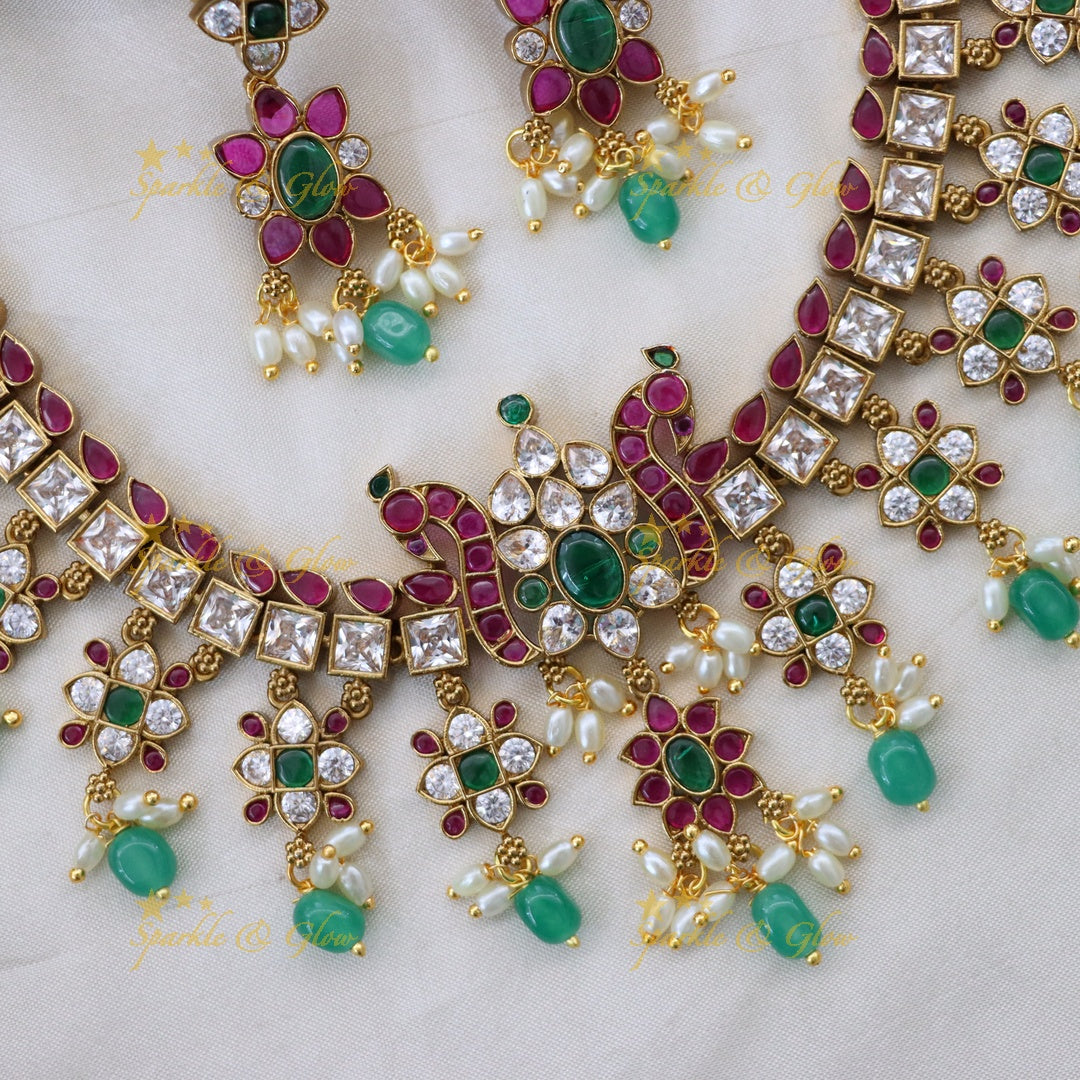 Exquisite Gold Imitation Necklace Set for Festive Glam