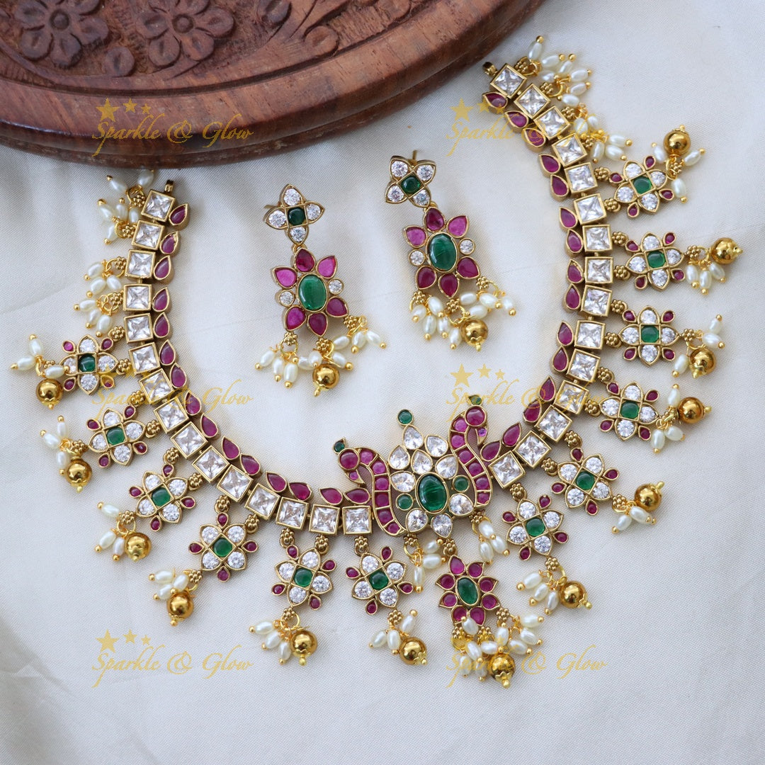 Exquisite Gold Imitation Necklace Set for Festive Glam