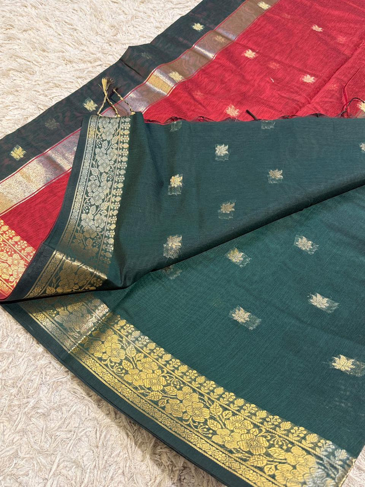 Elegant Banarasi Maheshwari Saree - Perfect for Festive Days