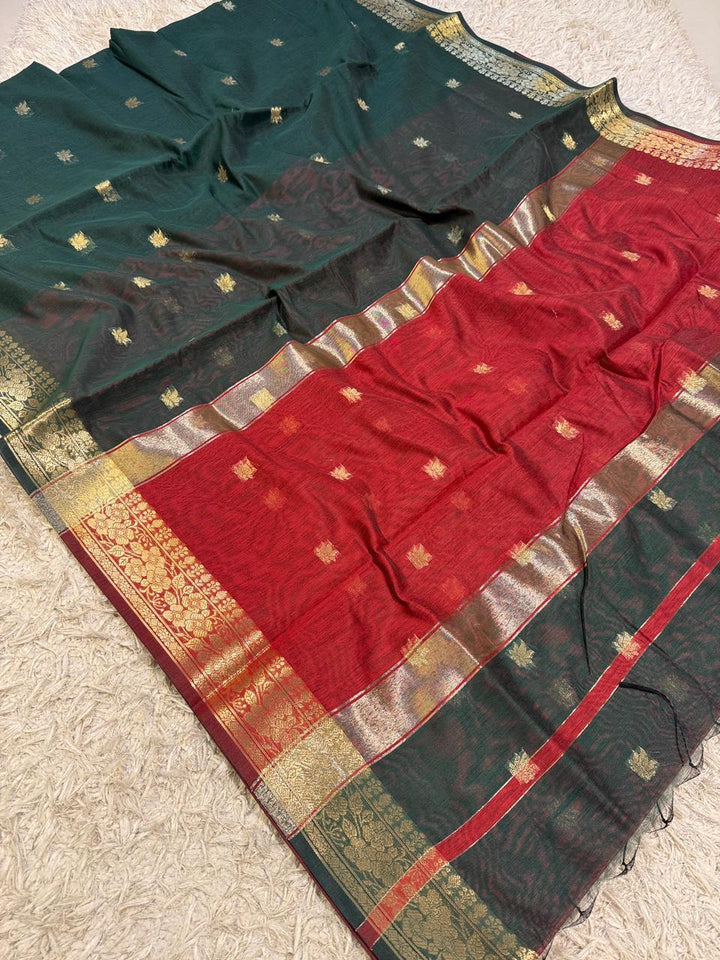 Elegant Banarasi Maheshwari Saree - Perfect for Festive Days