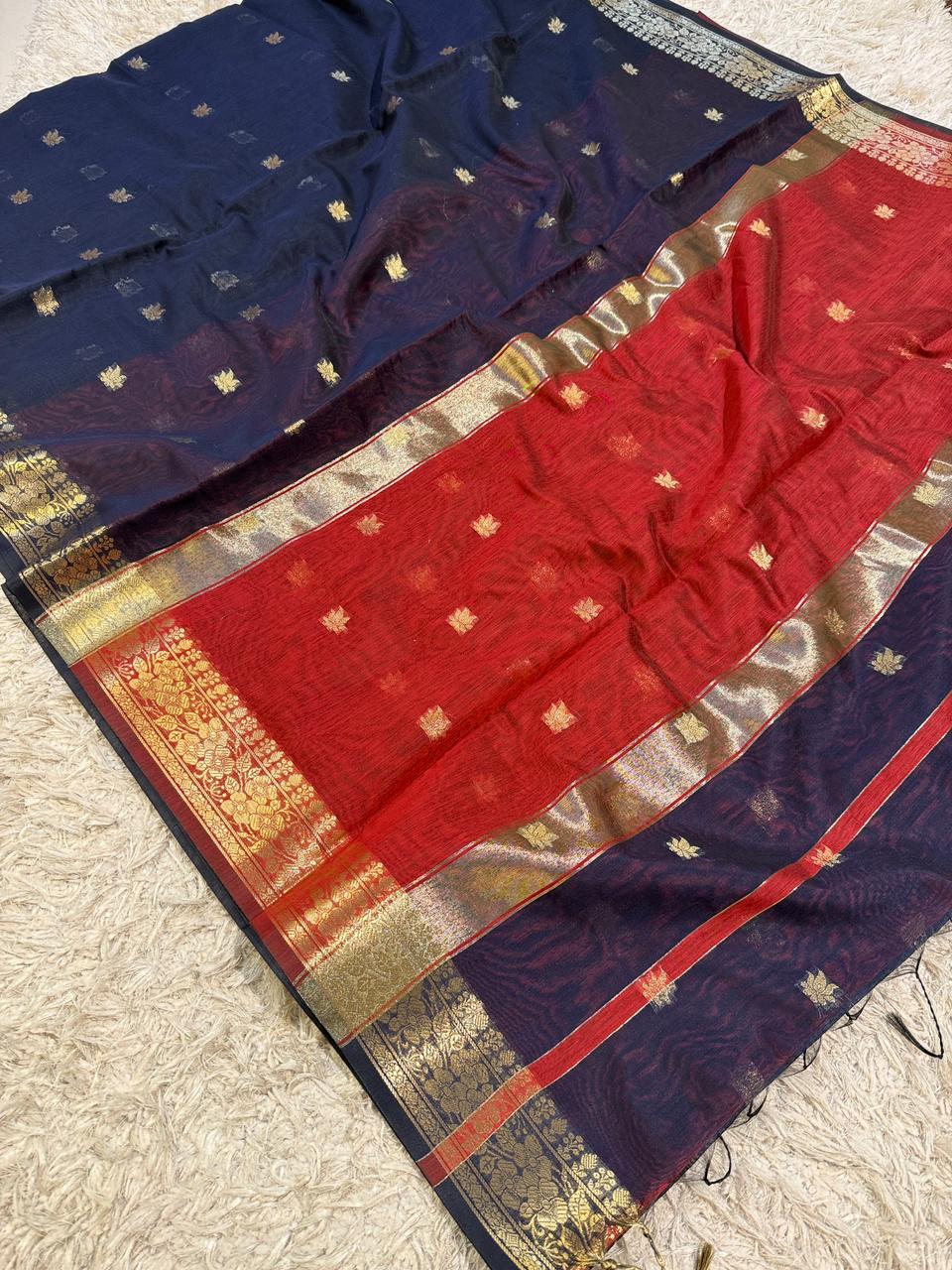 Elegant Banarasi Maheshwari Saree - Perfect for Festive Days