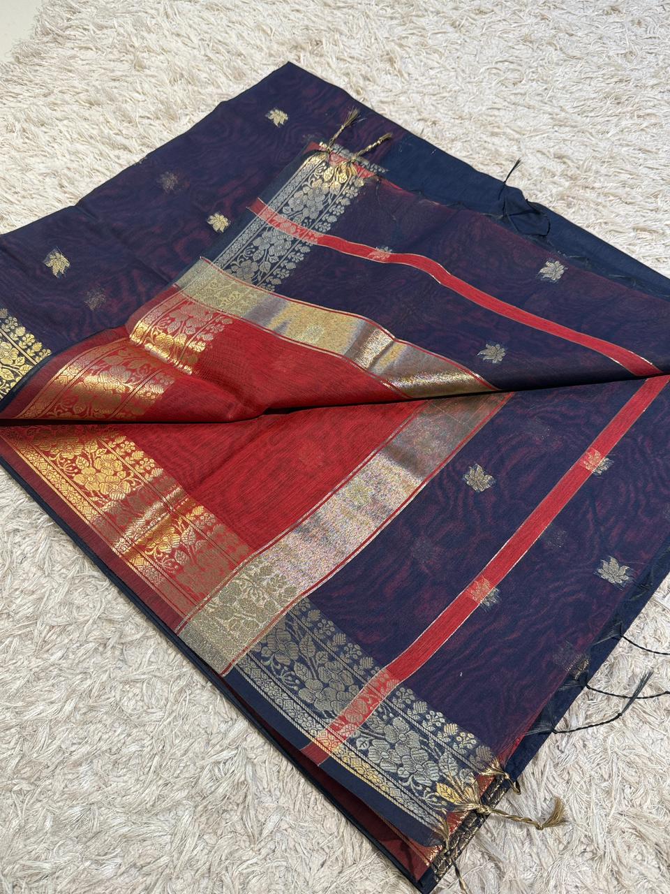 Elegant Banarasi Maheshwari Saree - Perfect for Festive Days