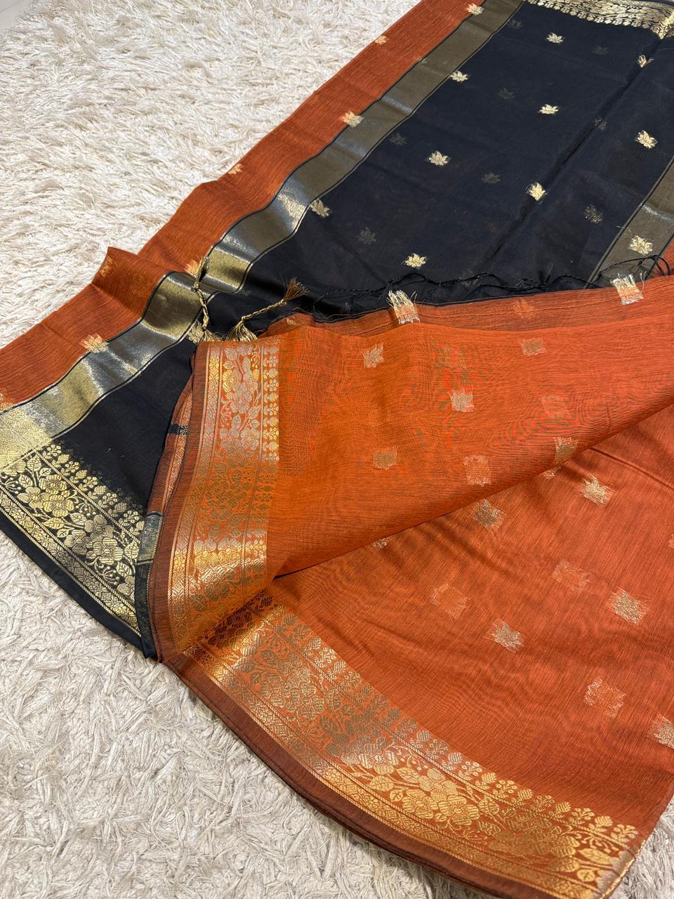 Elegant Banarasi Maheshwari Saree - Perfect for Festive Days