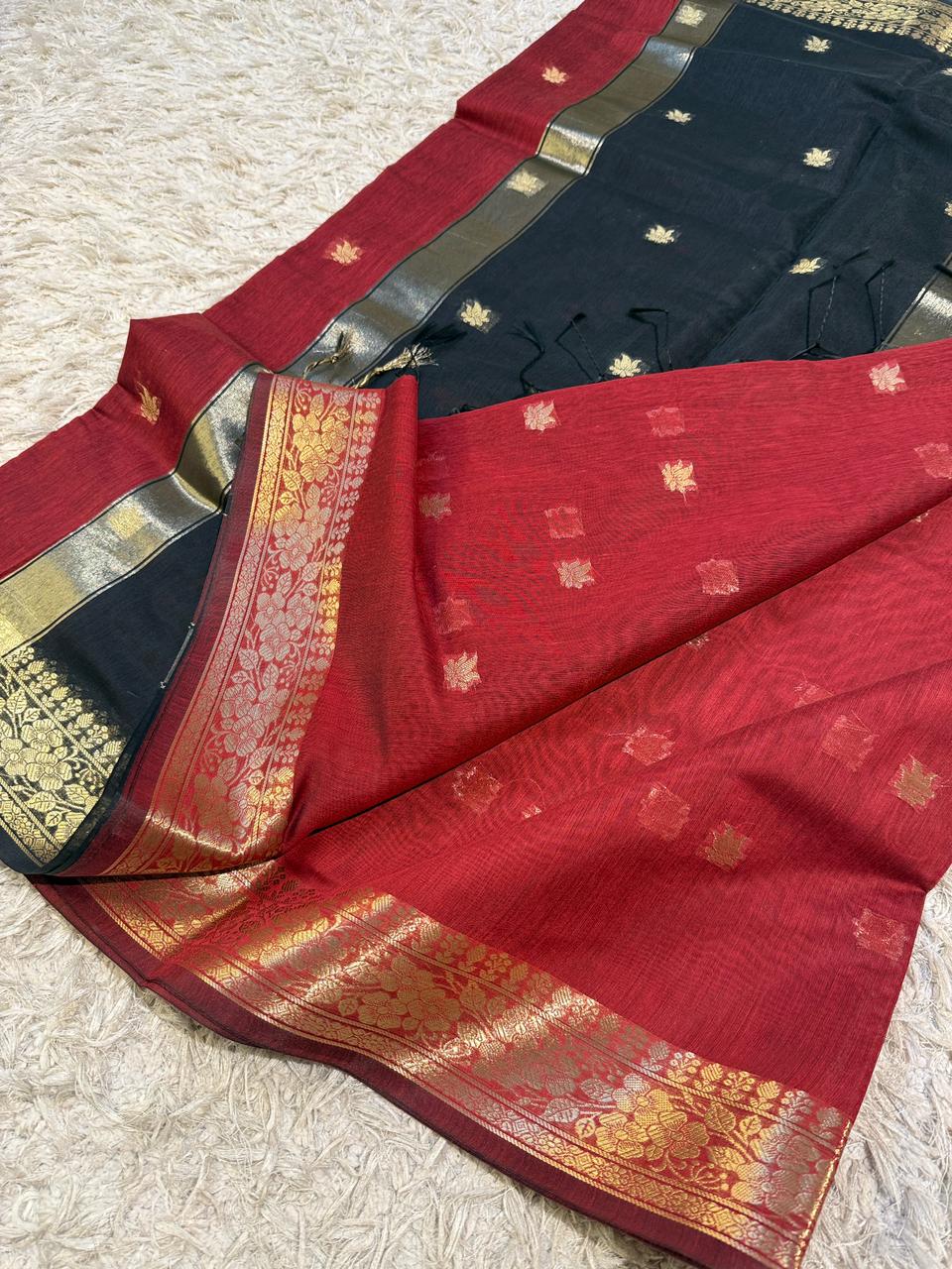 Elegant Banarasi Maheshwari Saree - Perfect for Festive Days