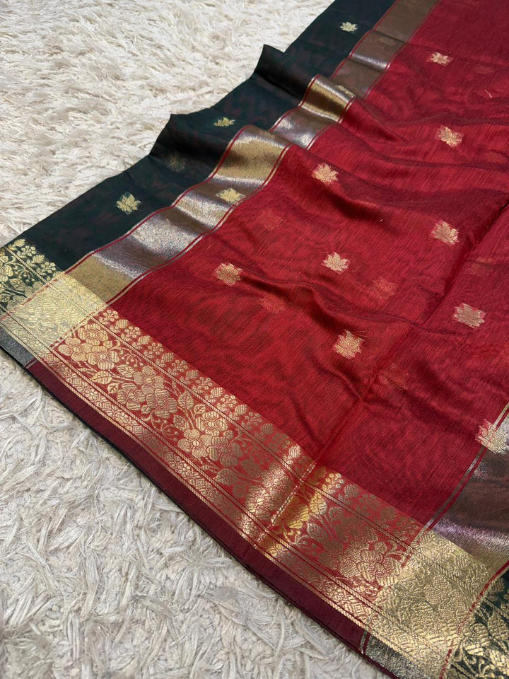 Elegant Banarasi Maheshwari Saree - Perfect for Festive Days