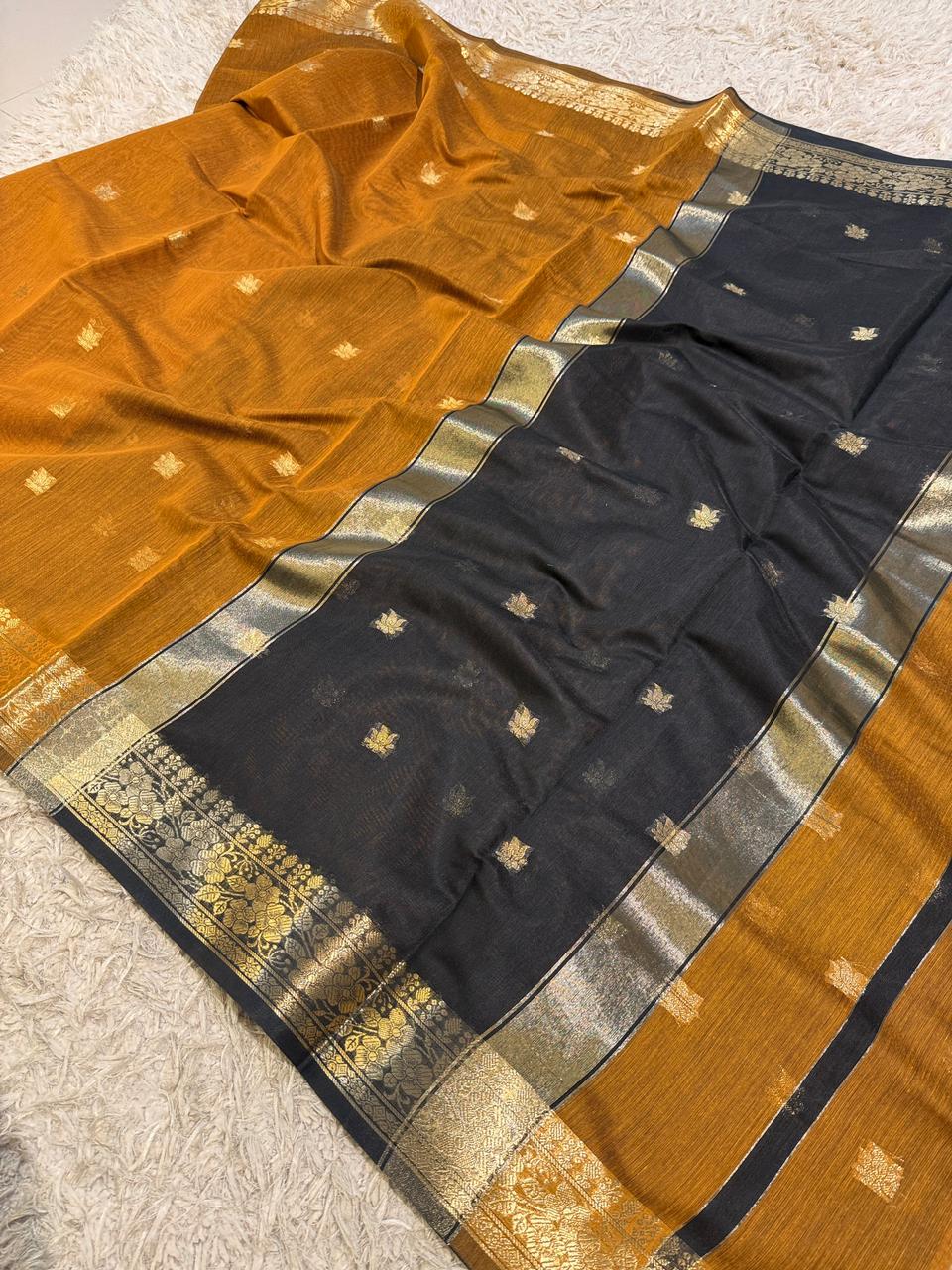 Elegant Banarasi Maheshwari Saree - Perfect for Festive Days