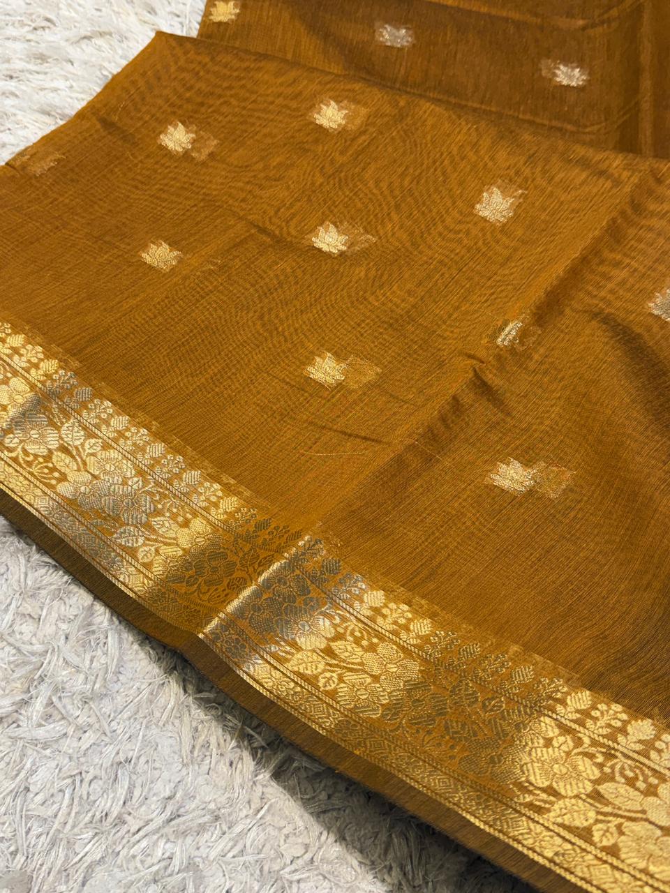 Elegant Banarasi Maheshwari Saree - Perfect for Festive Days