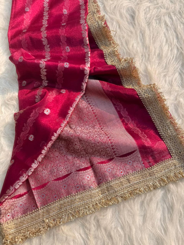 Luxurious Banarasi Tissue Organza Sarees for Weddings
