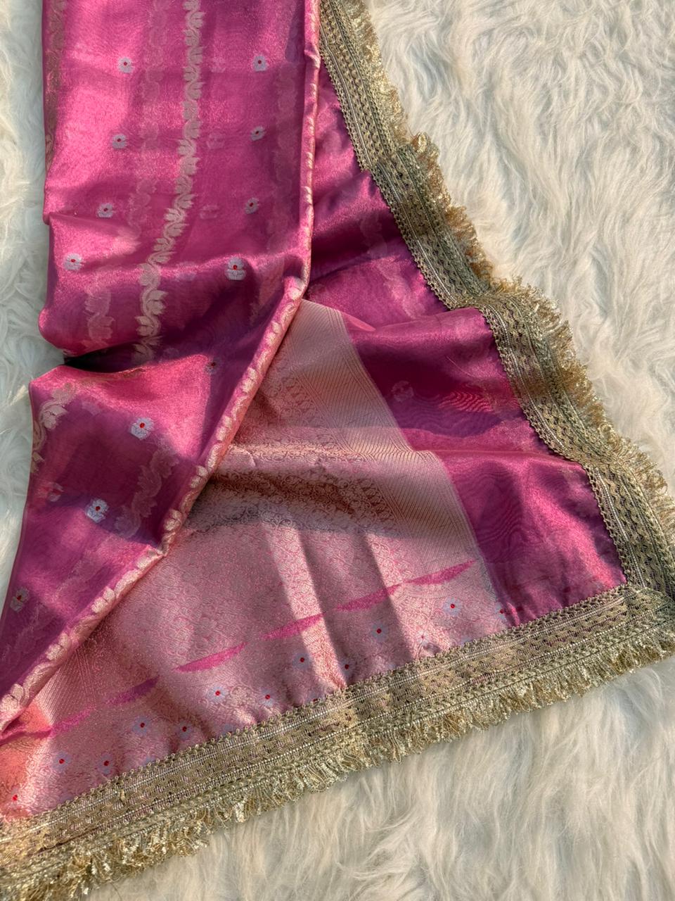 Luxurious Banarasi Tissue Organza Sarees for Weddings