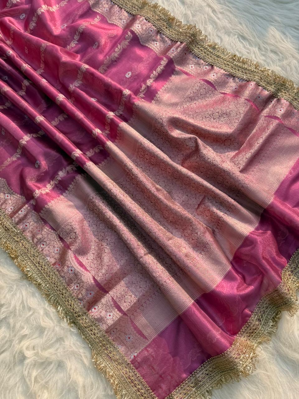 Luxurious Banarasi Tissue Organza Sarees for Weddings