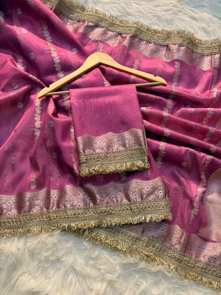 Luxurious Banarasi Tissue Organza Sarees for Weddings