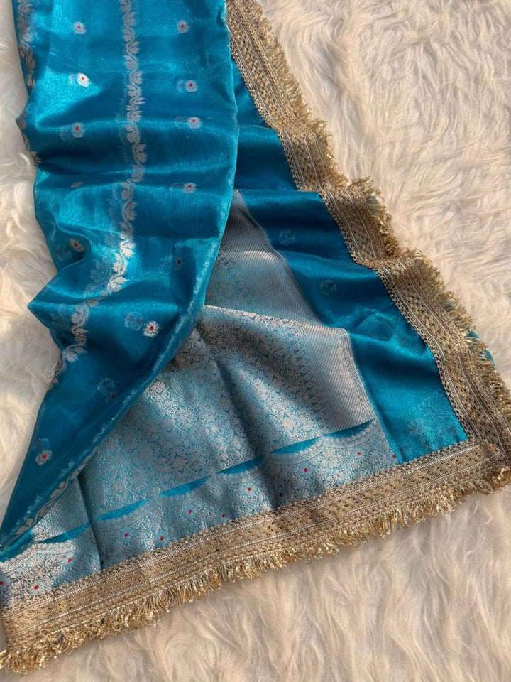 Luxurious Banarasi Tissue Organza Sarees for Weddings