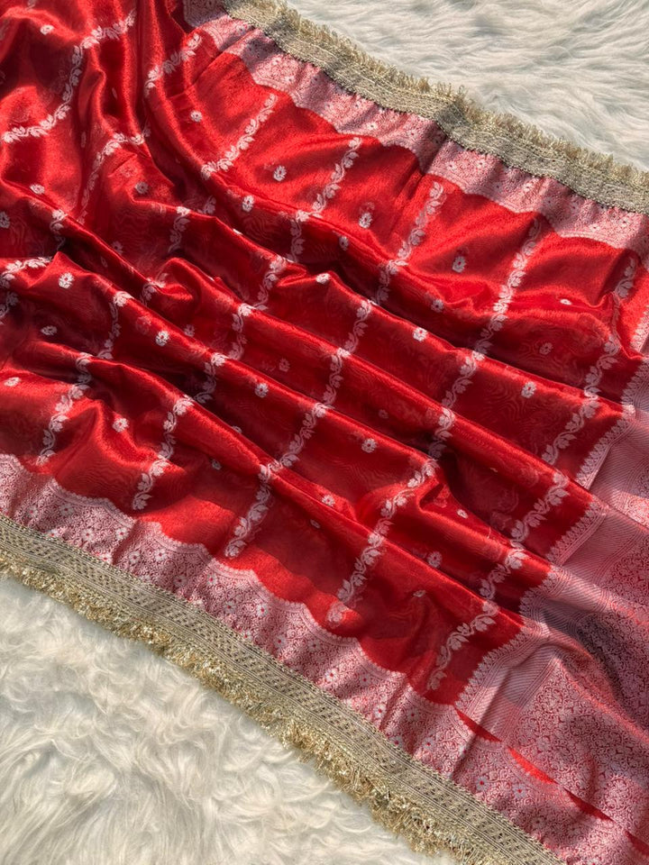 Luxurious Banarasi Tissue Organza Sarees for Weddings