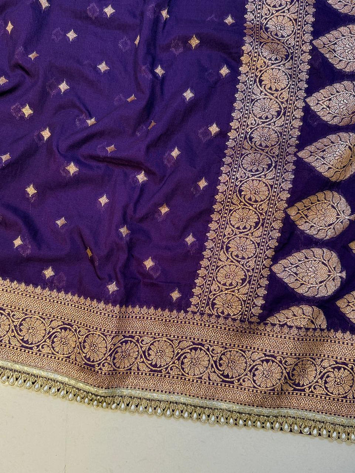 Exquisite Banarasi Tissue Silk Saree for Weddings