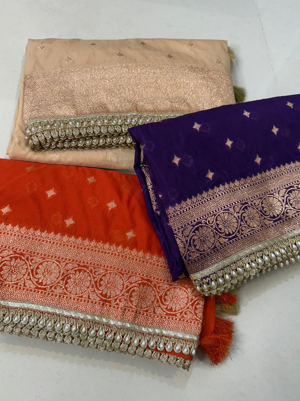 Exquisite Banarasi Tissue Silk Saree for Weddings