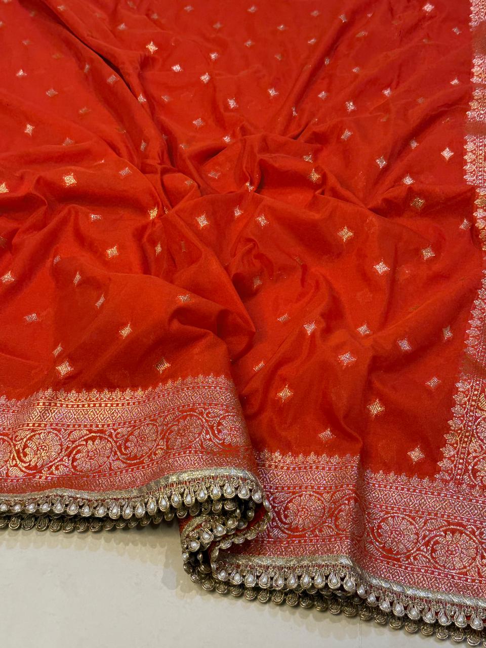 Exquisite Banarasi Tissue Silk Saree for Weddings