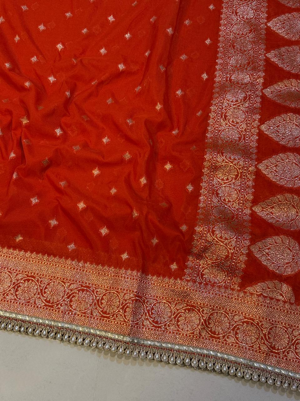 Exquisite Banarasi Tissue Silk Saree for Weddings